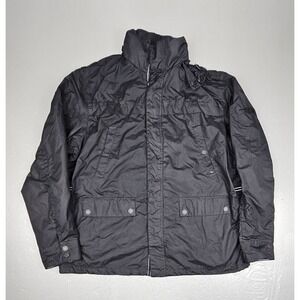 Strellson Coppi Jacket Coat Mens XL (58) Black SS11 Swiss Hooded Performance